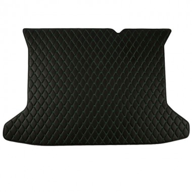 Black and Green Stitching Luxury Leather Diamond Trunk Base Mats Websites