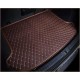 Dark Brown Luxury Leather Diamond Trunk Base Mats Websites