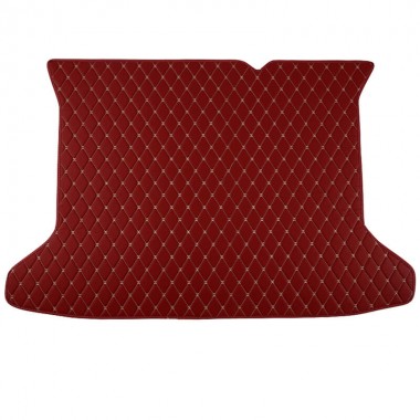 Wine Red Luxury Leather Diamond Trunk Base Mats Websites