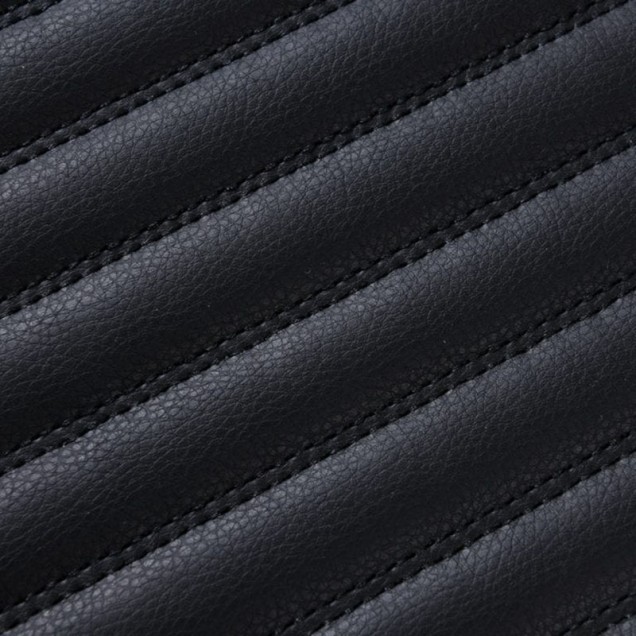 Black Luxury Leather Stripe Car Mats Websites