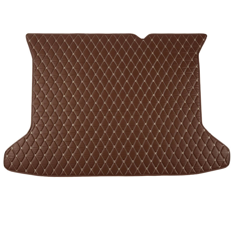 Dark Brown Luxury Leather Diamond Trunk Base Mats Websites