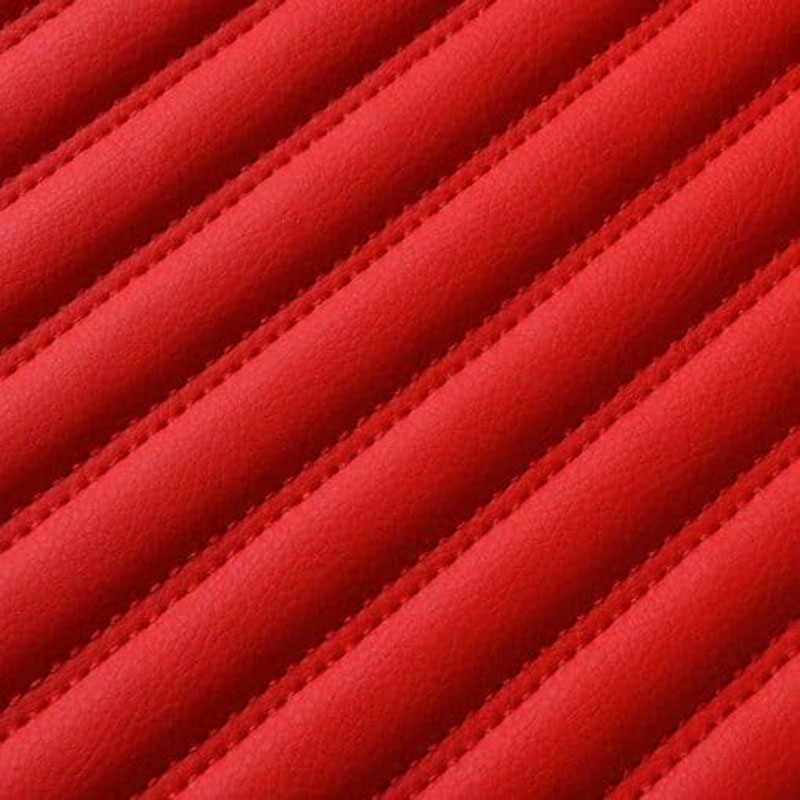 Red Luxury Leather Stripe Car Mats Websites